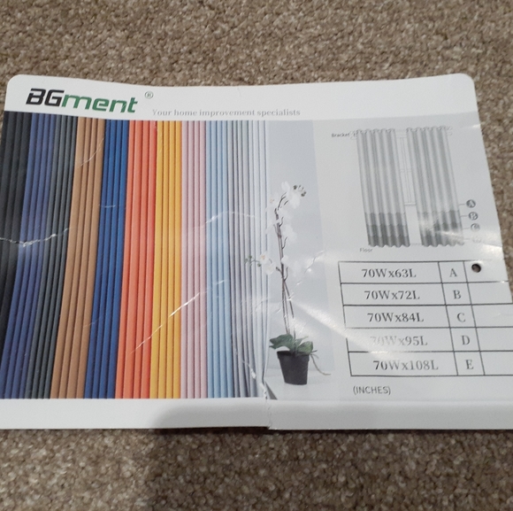 Grey Curtain Panels-  NWT - Picture 3 of 4